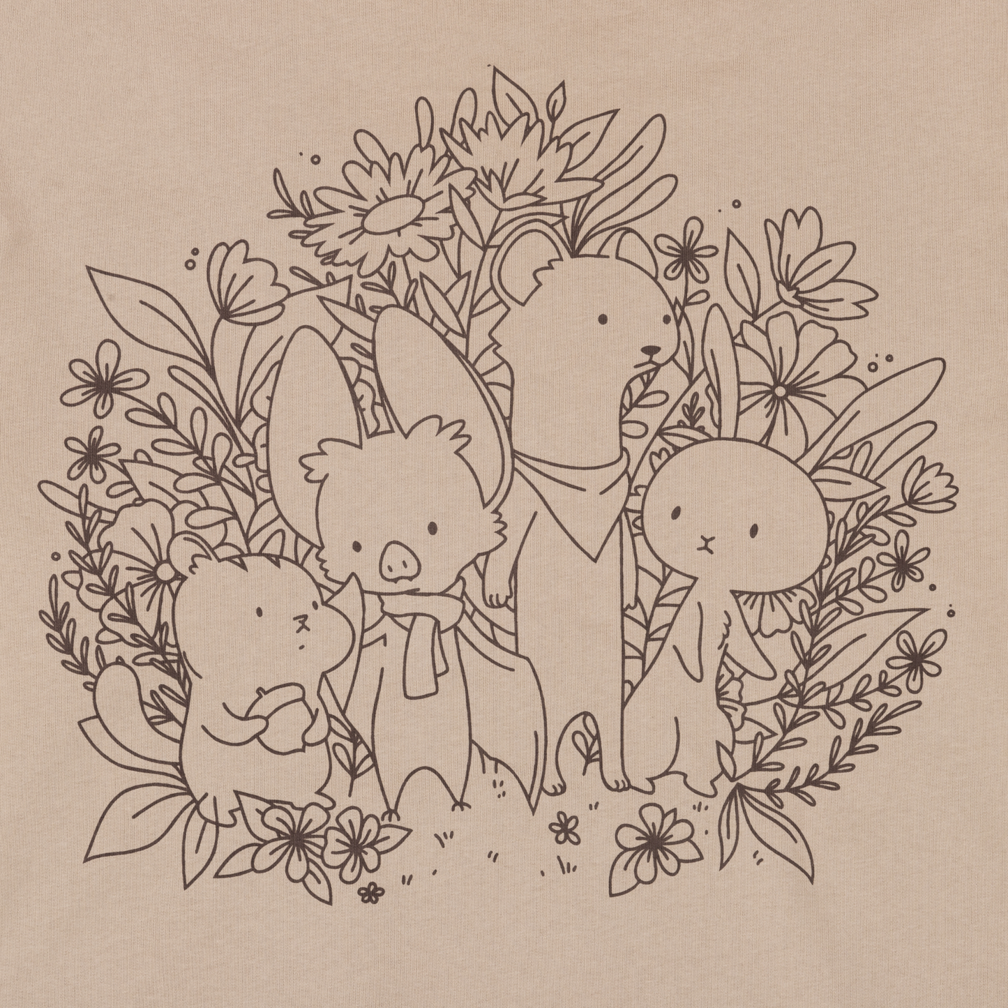 Natural Habitat Line Art Hoodie