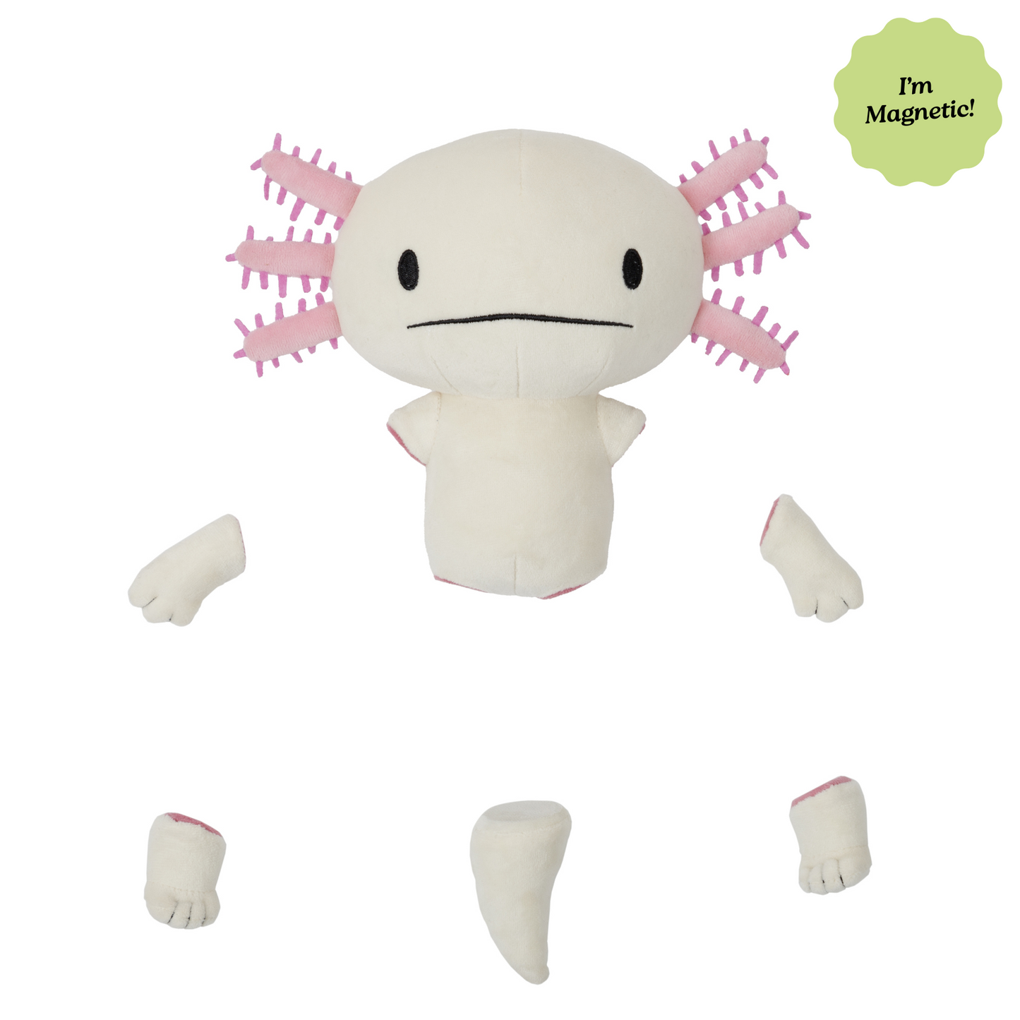 Emily The Axolotl Plush With Detachable Limbs & Tail