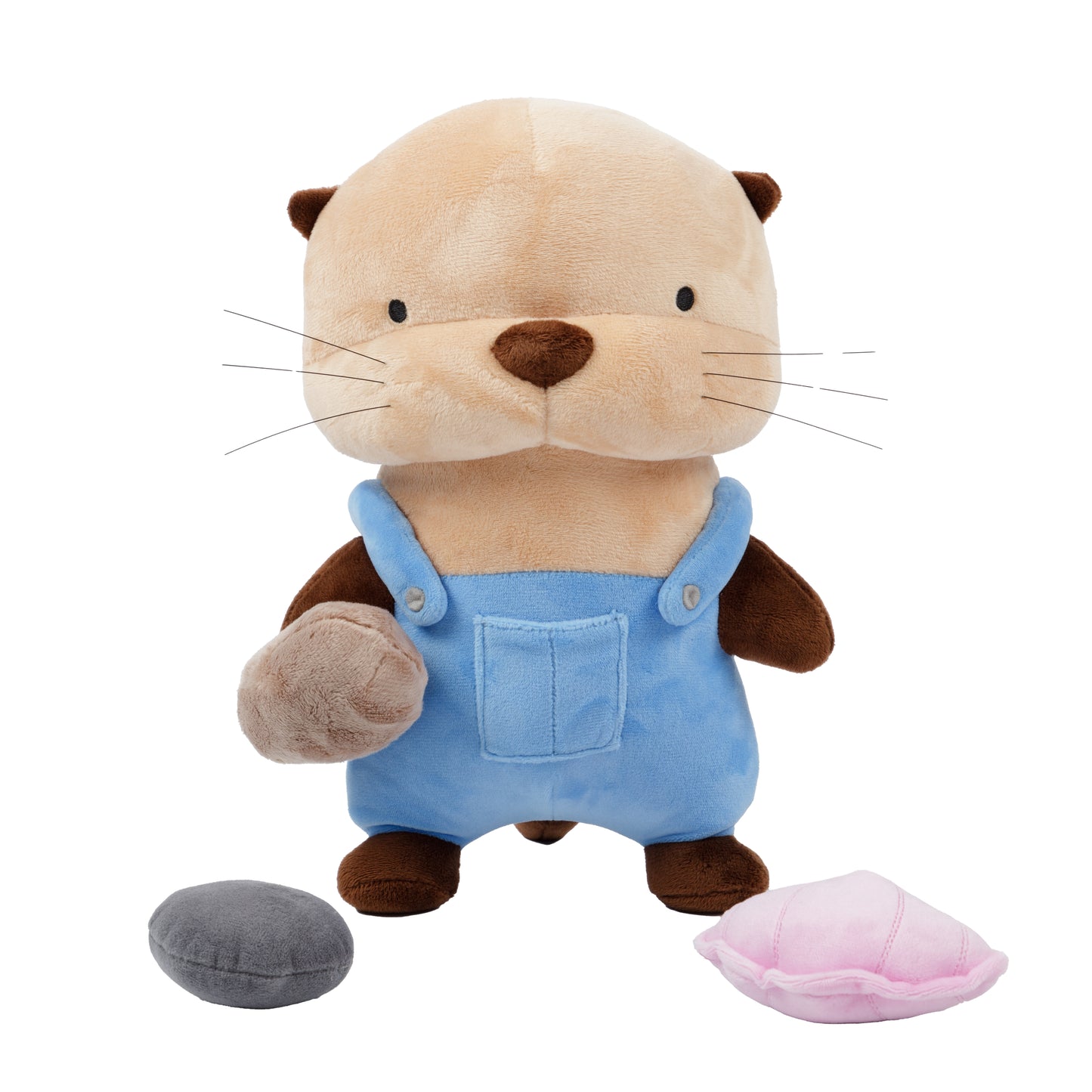 Kevin the Otter Plush with Magnetic Rocks & Seashell