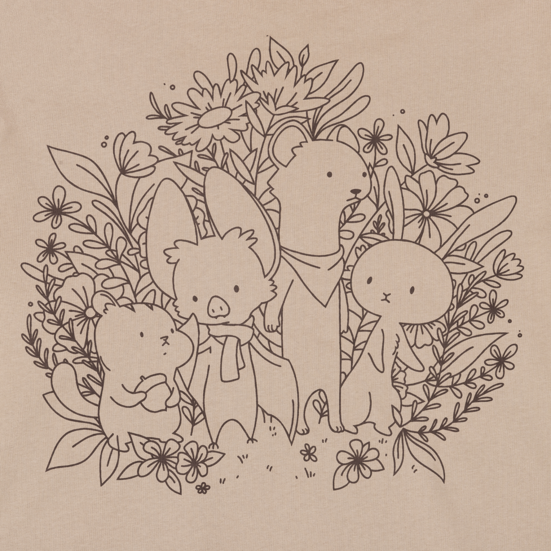 Natural Habitat Line Art Hoodie