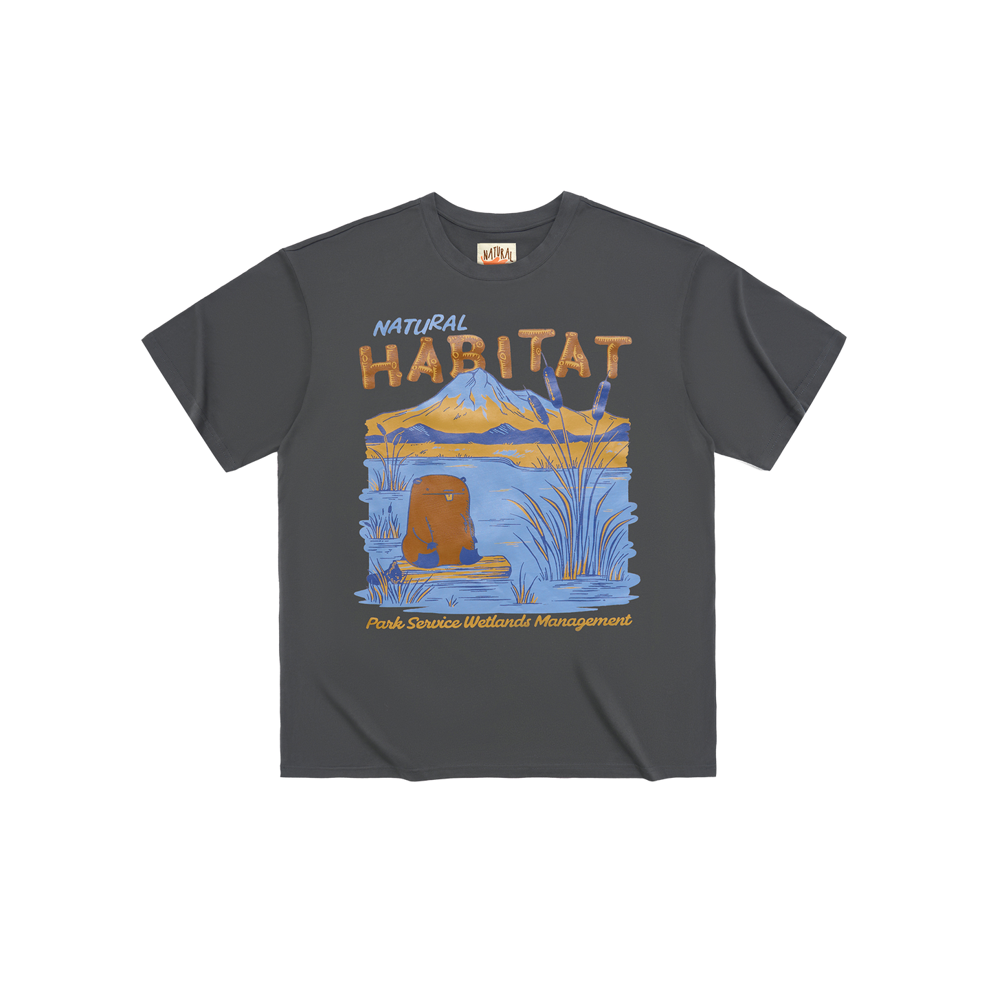 Wetlands Management Charcoal T-shirt