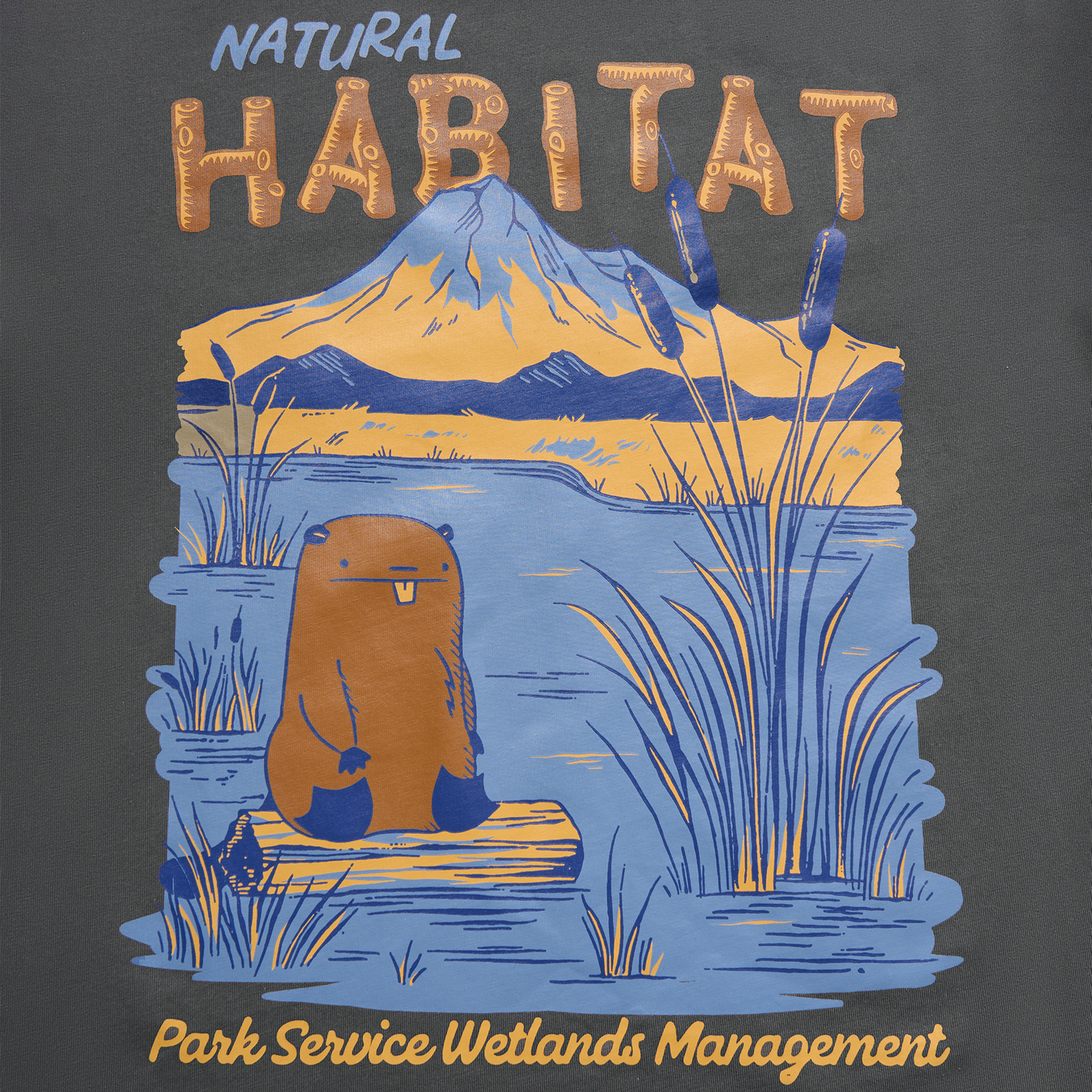 Wetlands Management Charcoal T-shirt