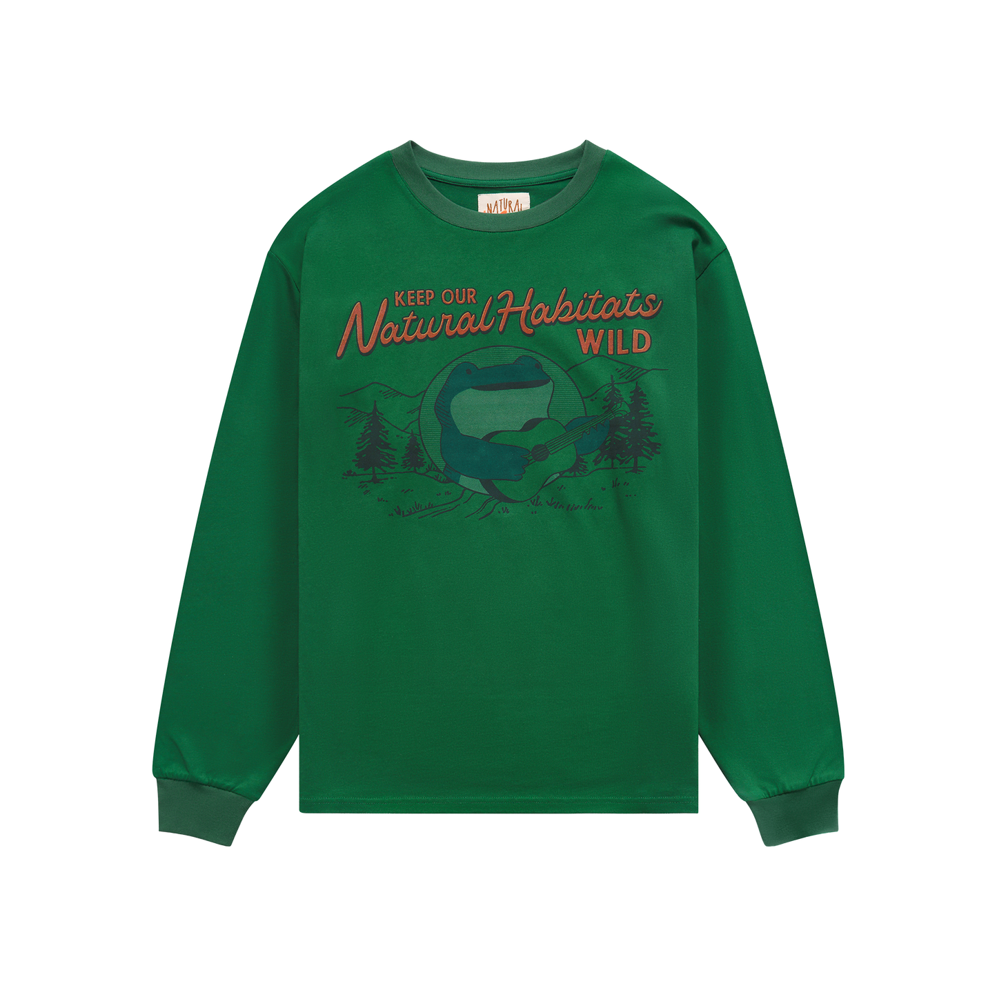 Keep our Habitat Wild Green Crewneck Tee