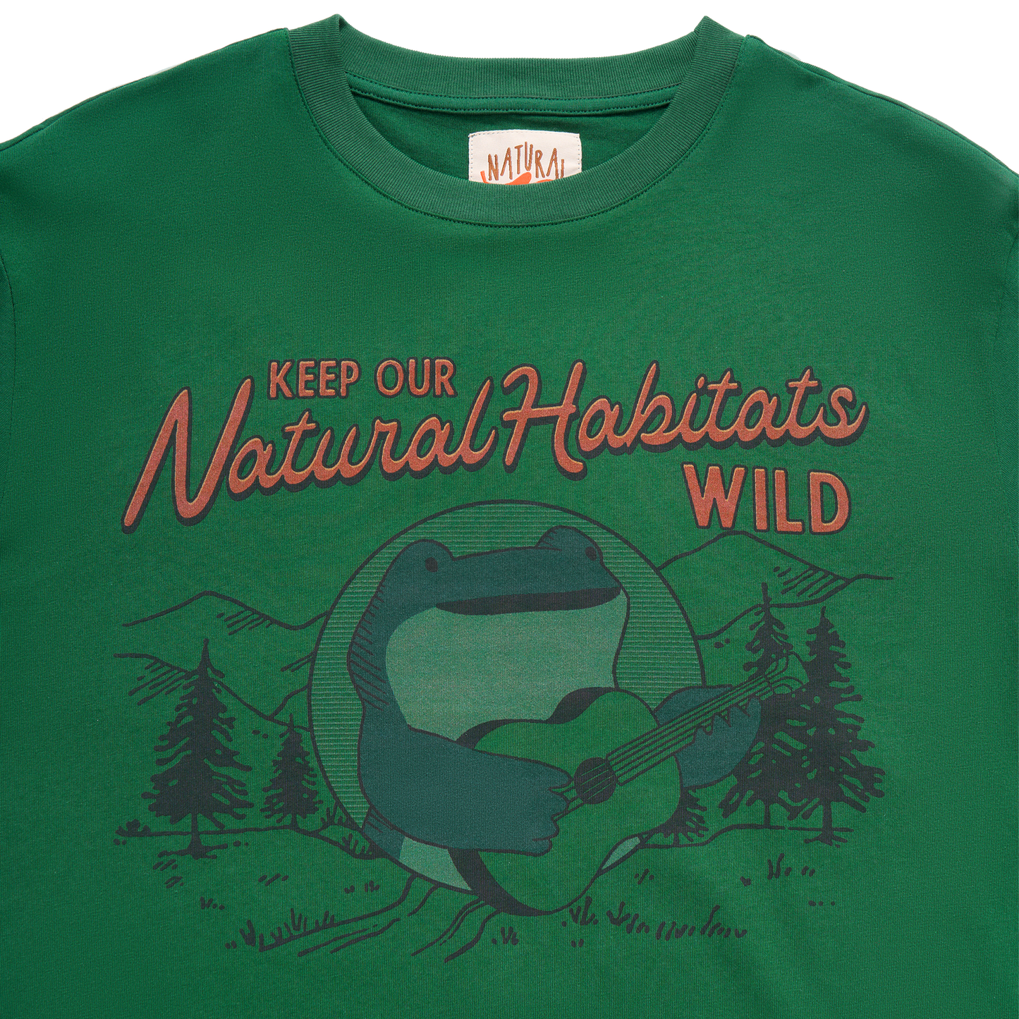 Keep our Habitat Wild Green Crewneck Tee