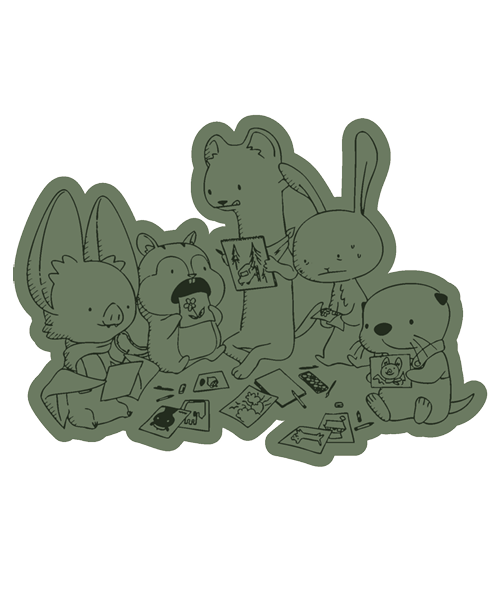 Fall Group Sticker