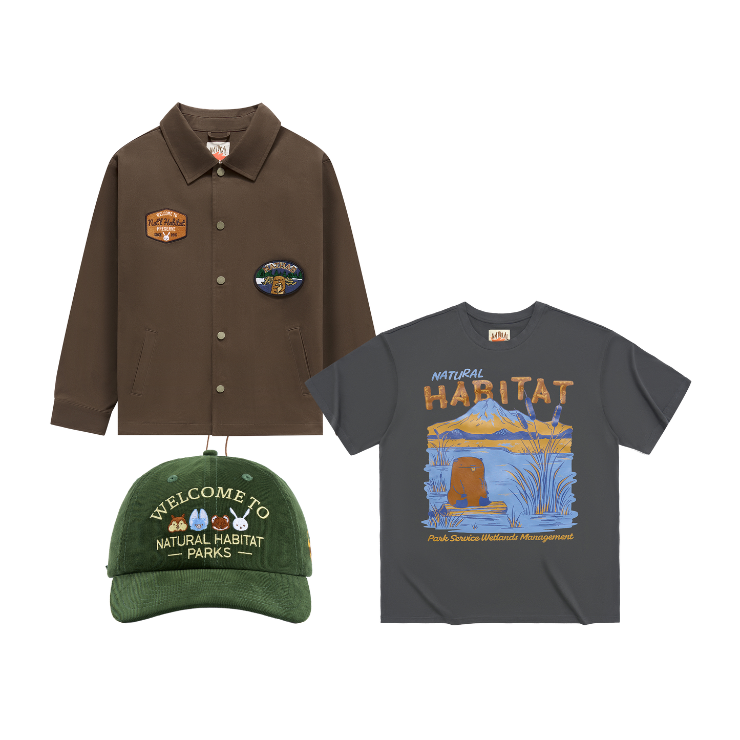 Summer Jacket + Tee + Hat Bundle